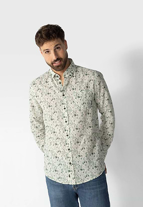 Button-down-overhemd-van-een-linnen-mix