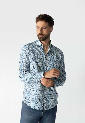 Overhemd-met-een-bloemenprint