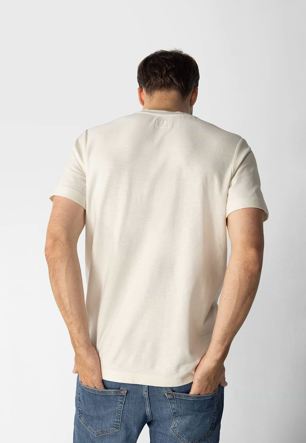 T-shirt-van-zware-jerseystof-met-slubs
