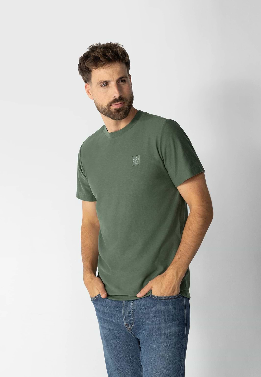 T-shirt-van-zware-jerseystof-met-slubs