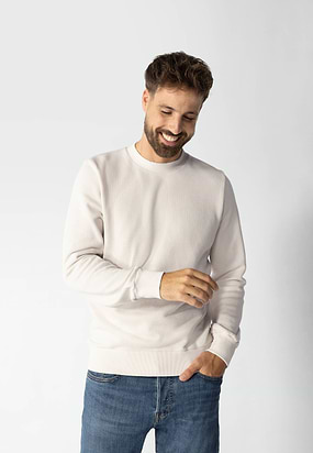 Sweatshirt-met-structuurdessin