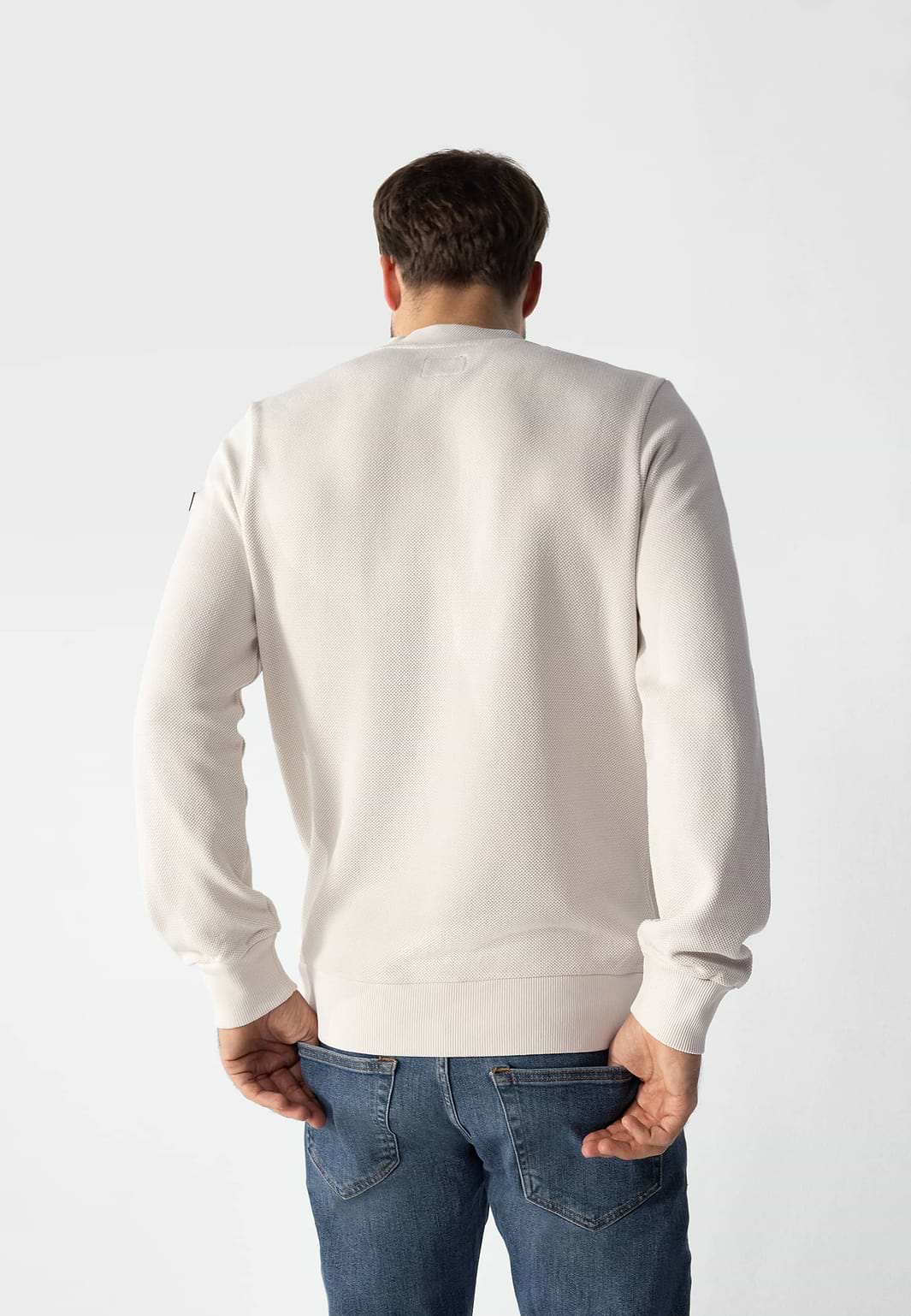 Sweatshirt-met-structuurdessin
