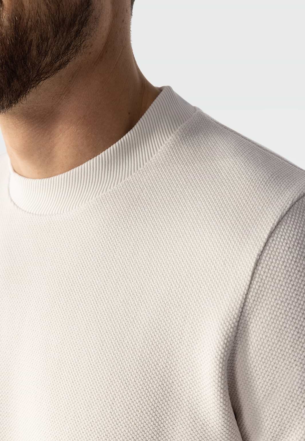 Sweatshirt-met-structuurdessin