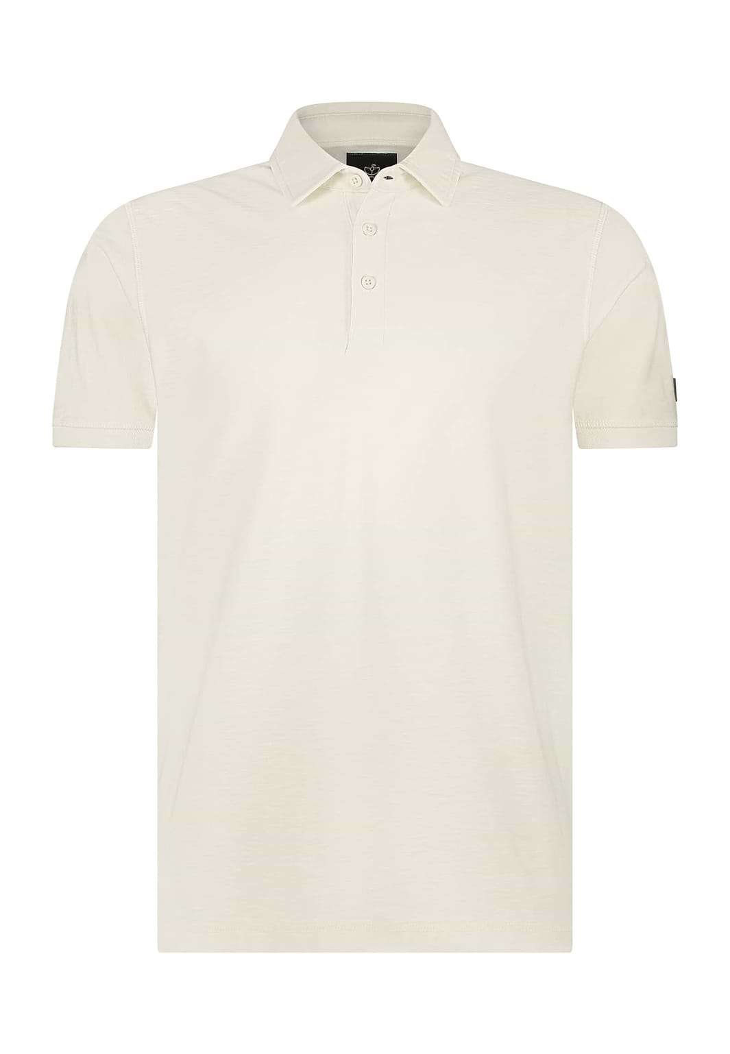 Polo-van-zware-jerseystof-met-slubs
