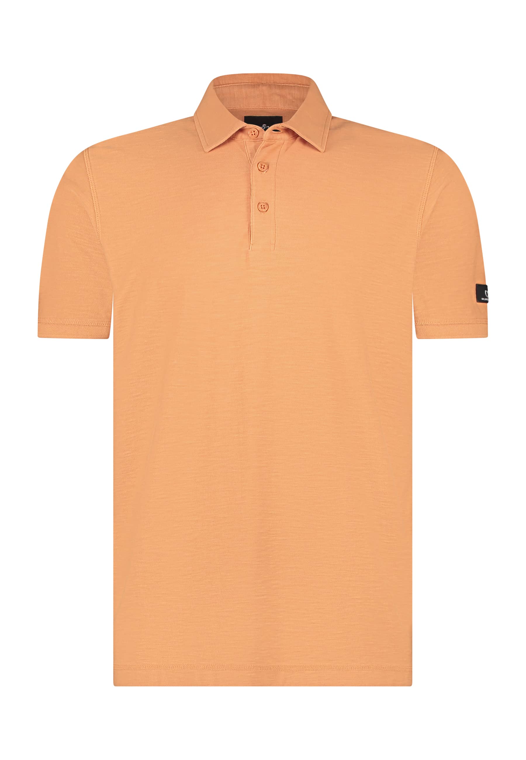 Polo-van-zware-jerseystof-met-slubs