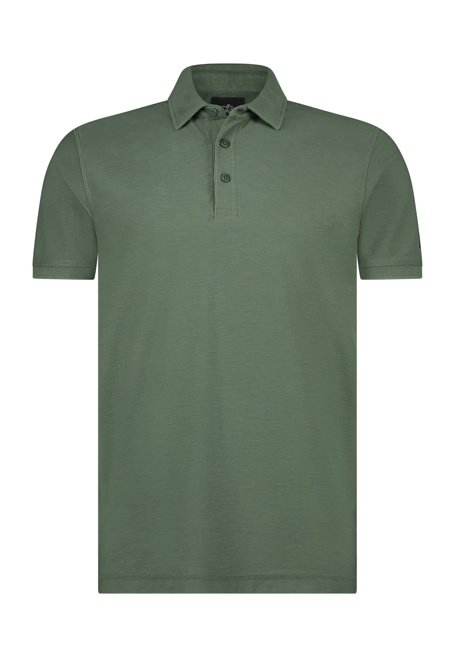 Polo-van-zware-jerseystof-met-slubs