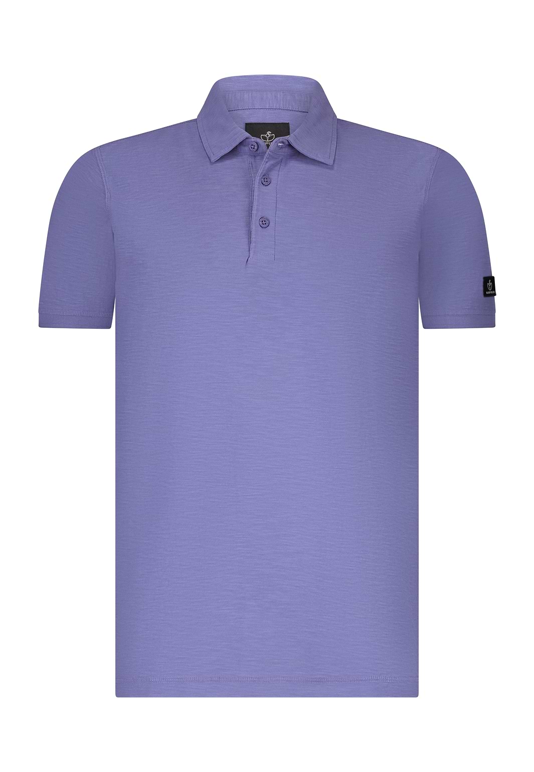 Polo-van-zware-jerseystof-met-slubs