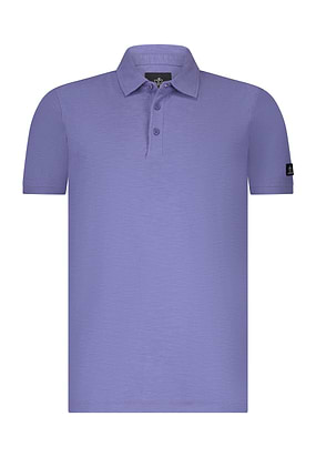 Polo-van-zware-jerseystof-met-slubs