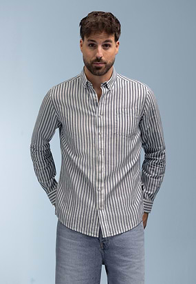 Linnenmix-overhemd-met-streepmotief