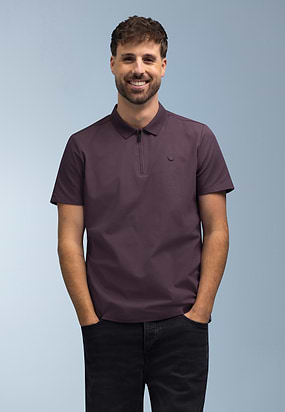 Jersey-polo-met-halve-rits