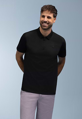Jersey-polo-met-halve-rits