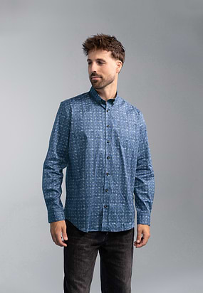 Poplin-overhemd-met-borstzak