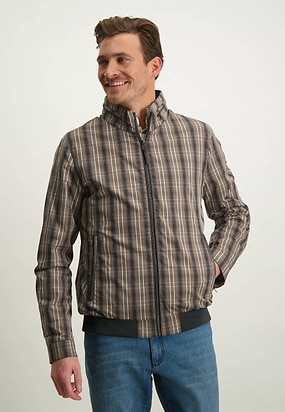 OUTERWEAR-korte-jas-met-ruitmotief