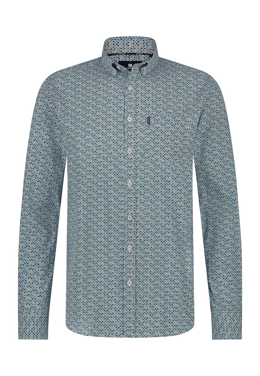 Chemise-à-imprimé-géométrique