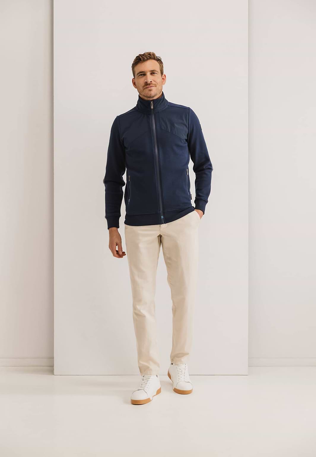 Twill-sweatvest-met-steekzakken