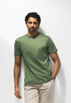 ATELIER-T-shirt-van-gemerceriseerd-katoen