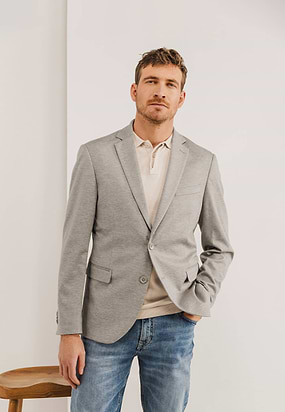 Gemêleerde-blazer-van-gebreide-stof