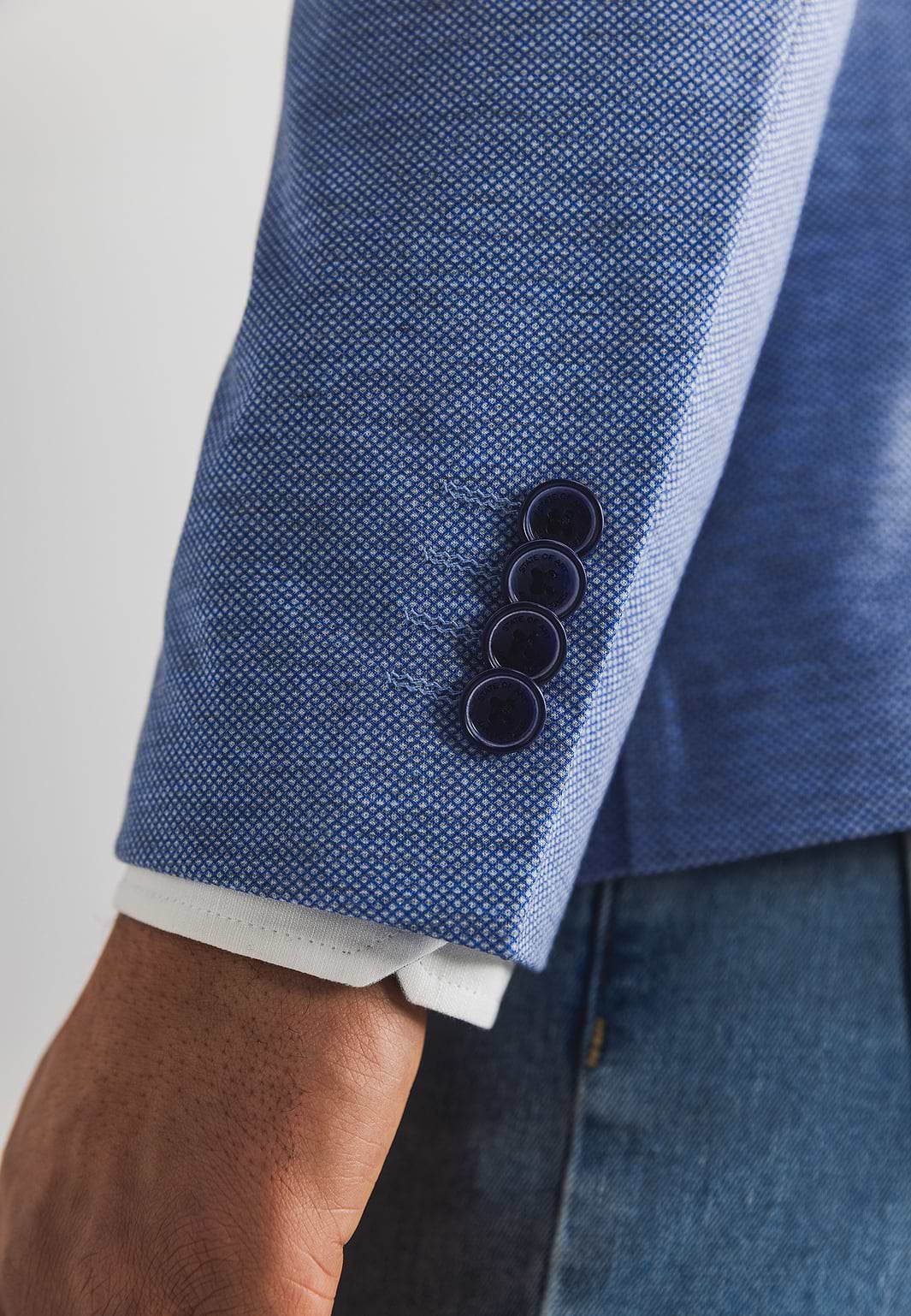 Gemêleerde-blazer-van-gebreide-stof