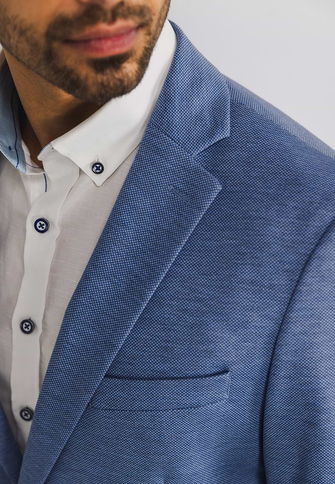 Gemêleerde-blazer-van-gebreide-stof