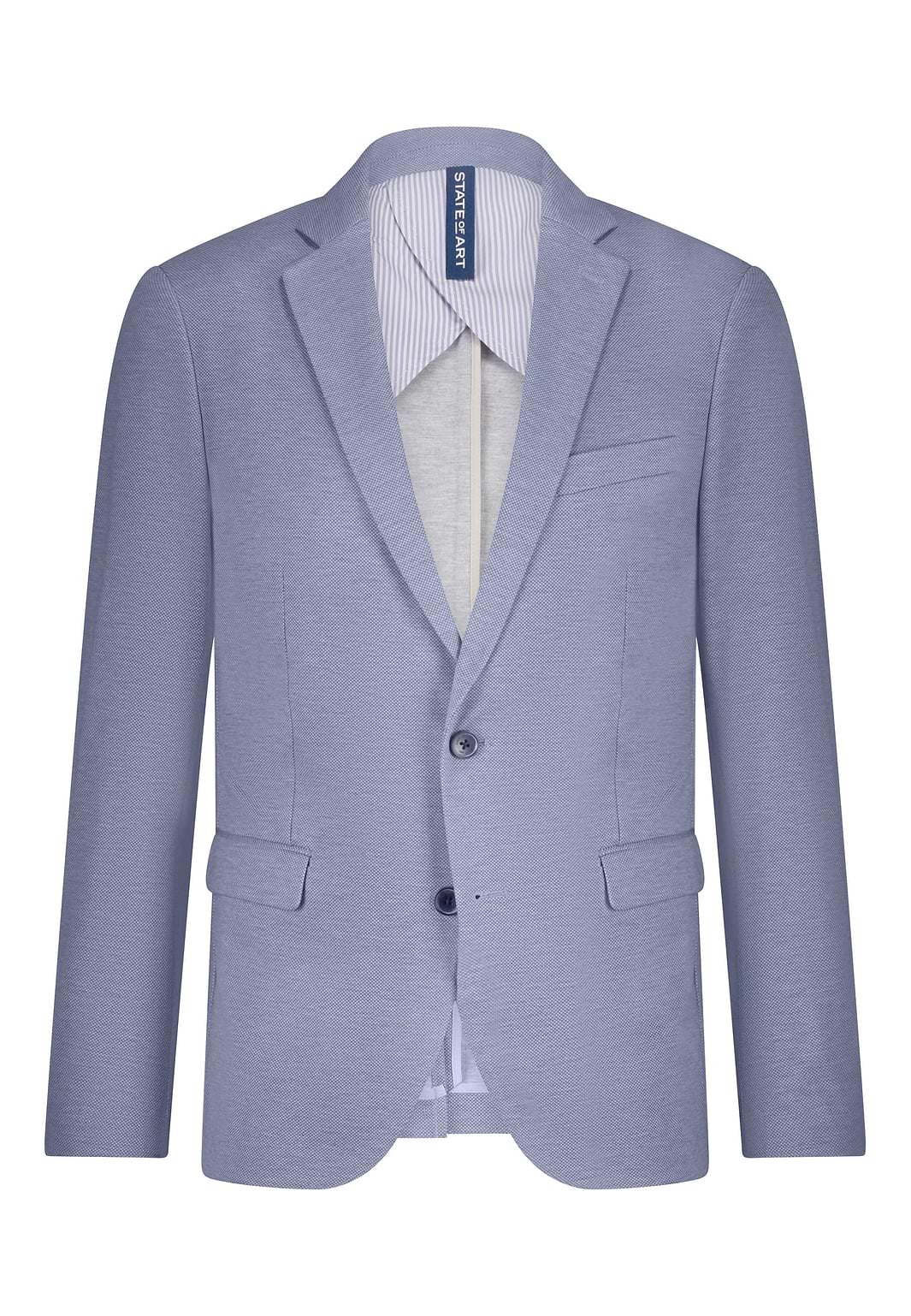 Gemêleerde-blazer-van-gebreide-stof