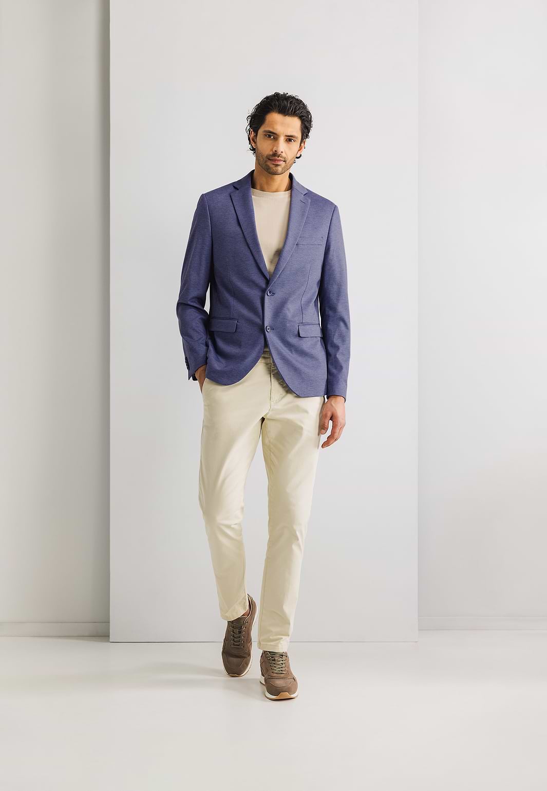 Gemêleerde-blazer-van-gebreide-stof