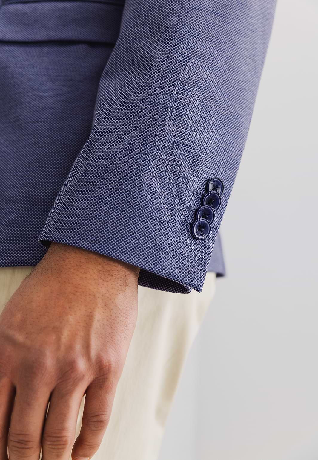 Gemêleerde-blazer-van-gebreide-stof