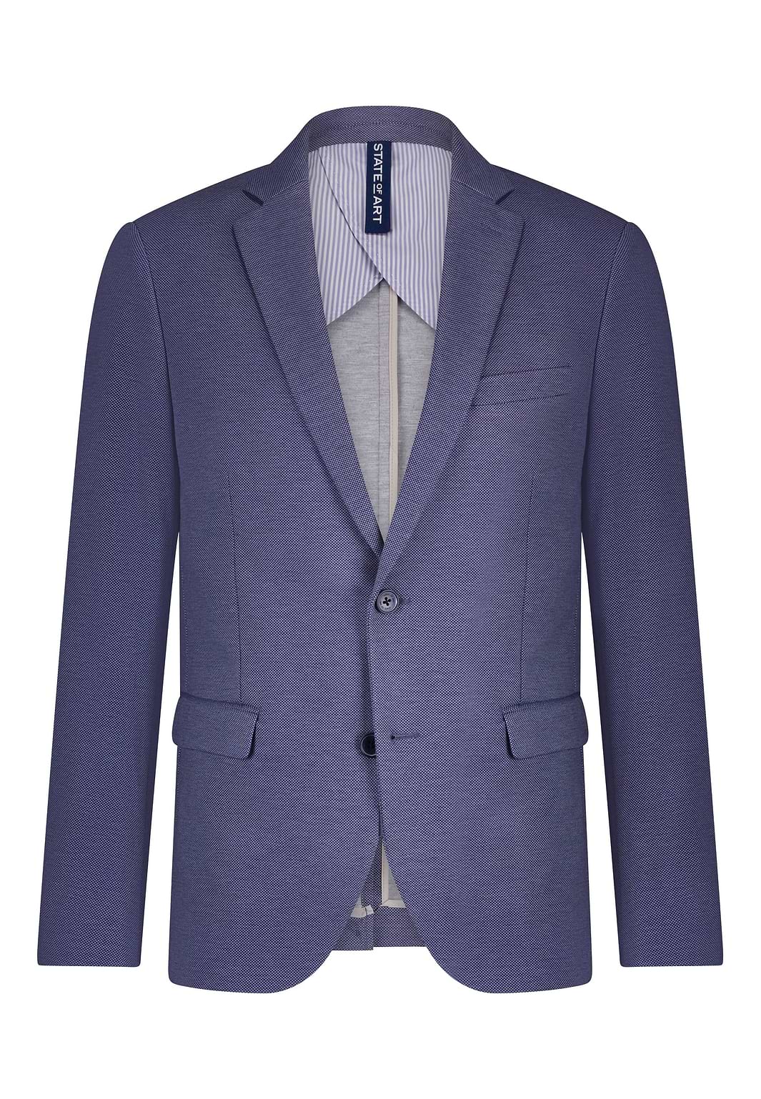 Gemêleerde-blazer-van-gebreide-stof