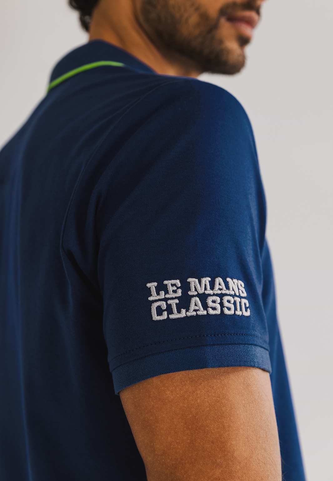 Polo-en-jersey-interlock-LE-MANS-CLASSIC