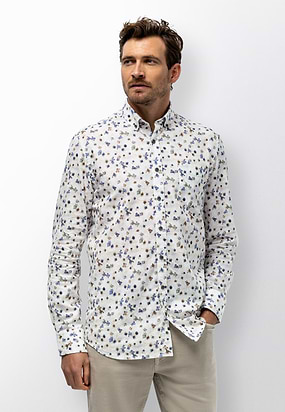 Poplin-overhemd-met-bloemenprint