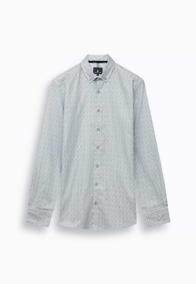 Gestreept-poplin-overhemd