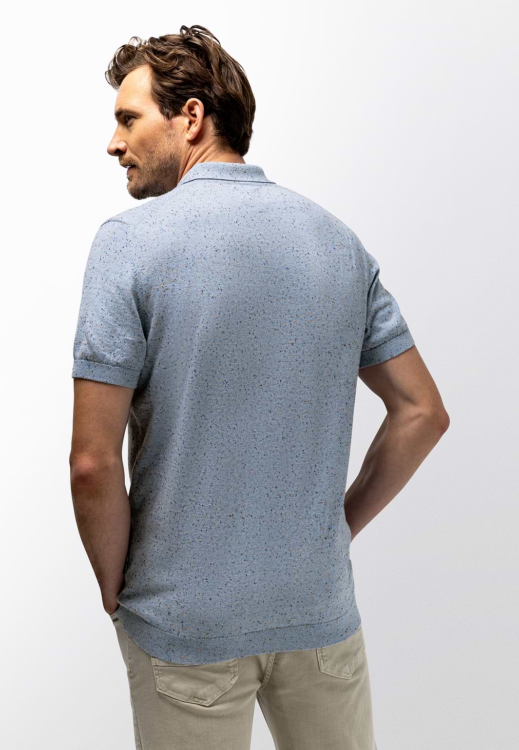 Gemêleerde-polo-van-katoen-polyester