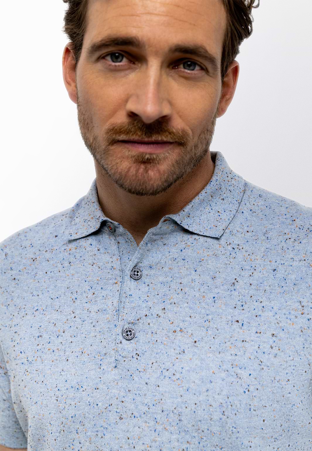 Gemêleerde-polo-van-katoen-polyester