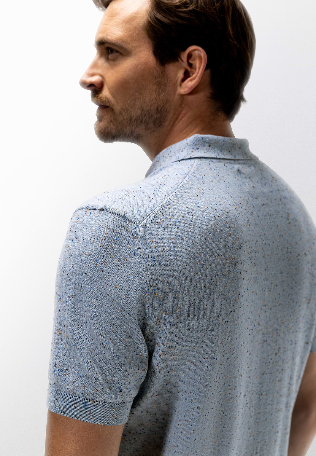 Gemêleerde-polo-van-katoen-polyester