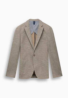 Gemêleerde-regular-fit-blazer