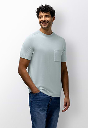 Gebreid-T-shirt-met-mouliné-garen