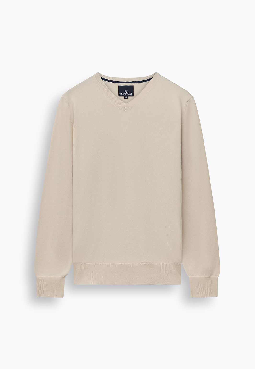 Fijngebreide-V-hals-trui