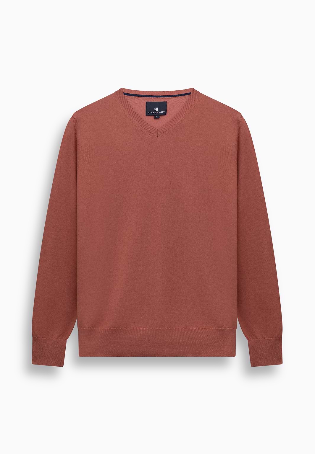 Fijngebreide-V-hals-trui