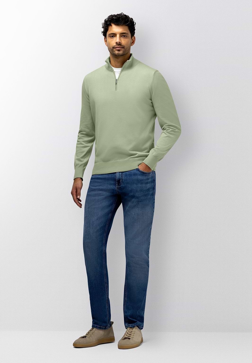 Fijngebreide-trui-met-halve-rits