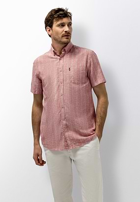 Gestreept-linnen-katoen-overhemd