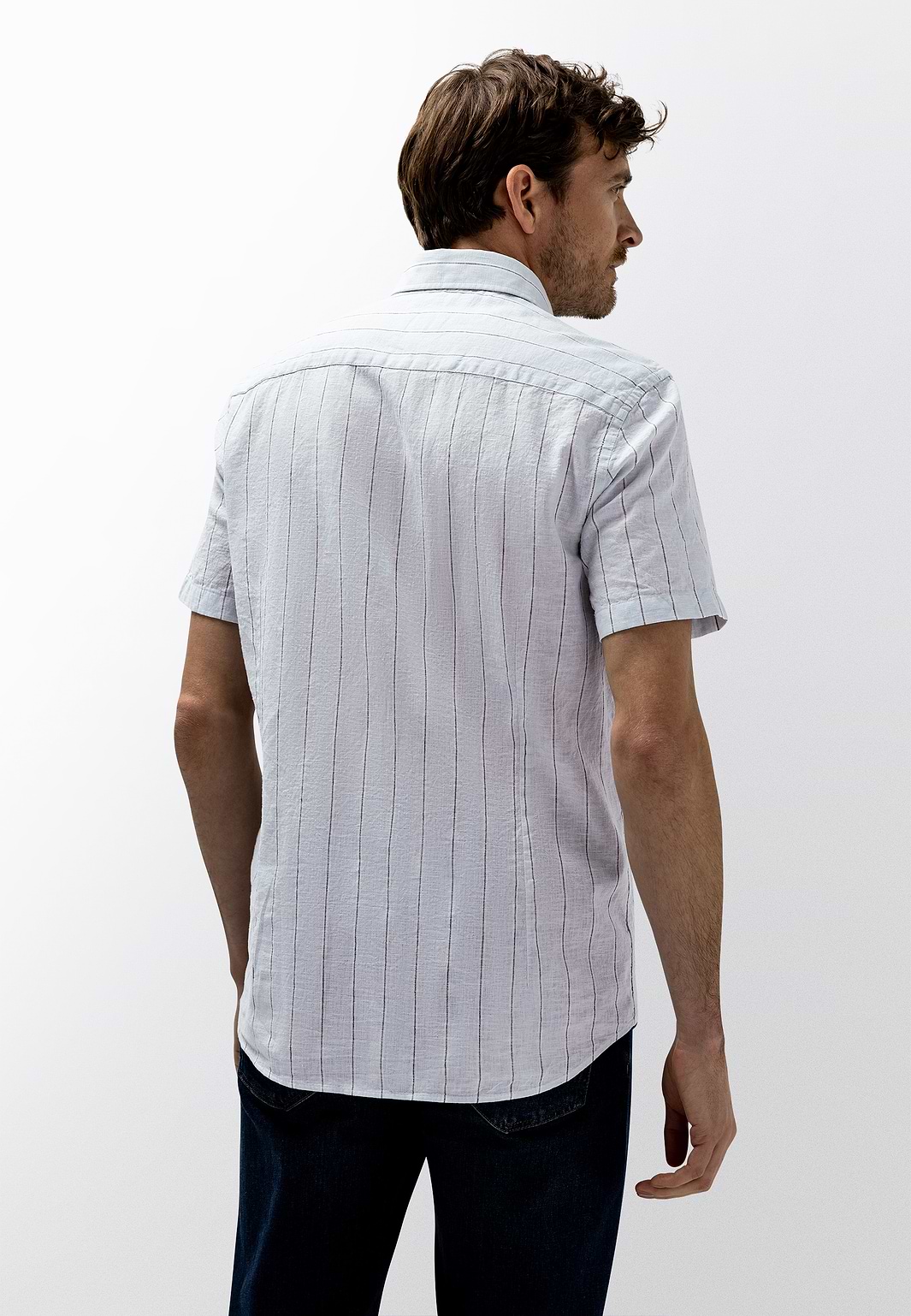 Gestreept-linnen-katoen-overhemd