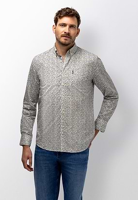 Poplin-overhemd-met-microprint