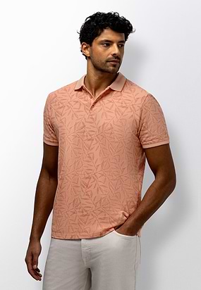 Piqué-polo-met-botanische-print