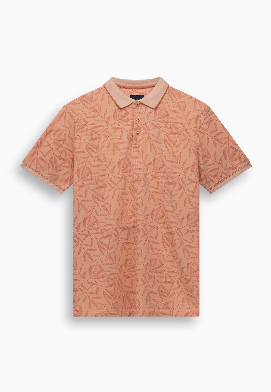 Piqué-polo-met-botanische-print