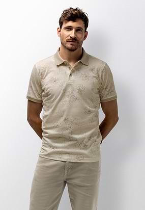 Piqué-polo-met-bloemenprint