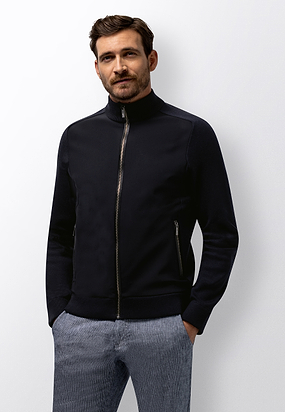 ATELIER-vest-met-nylon-voorzijde