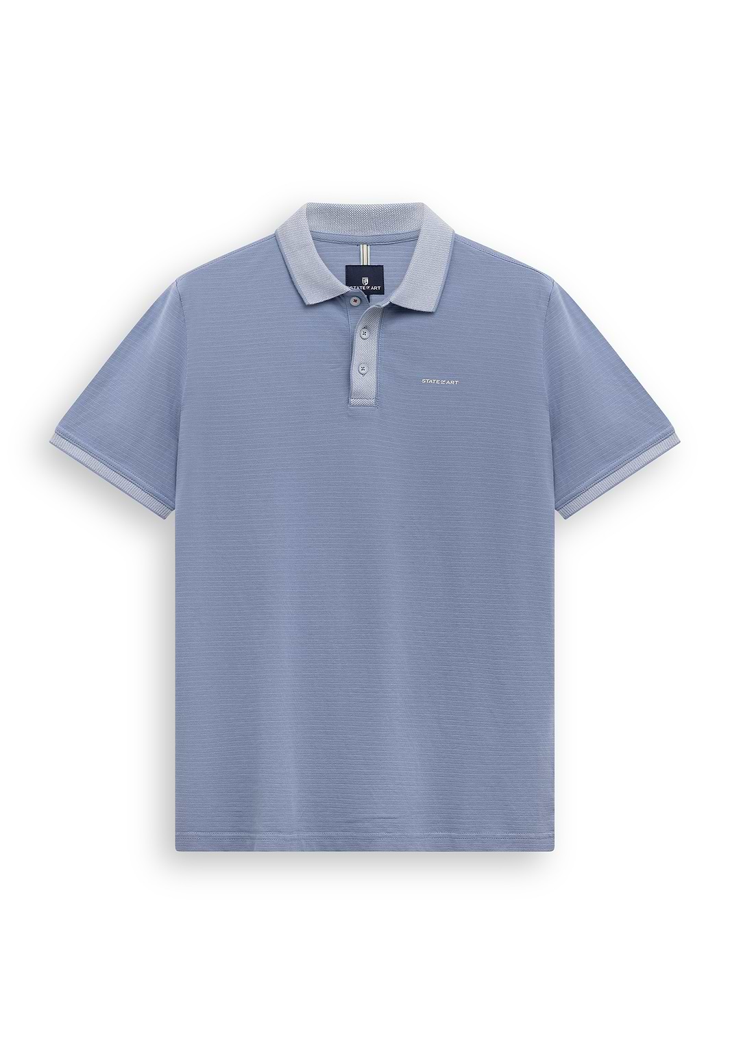 Jersey-polo-met-structuurdessin