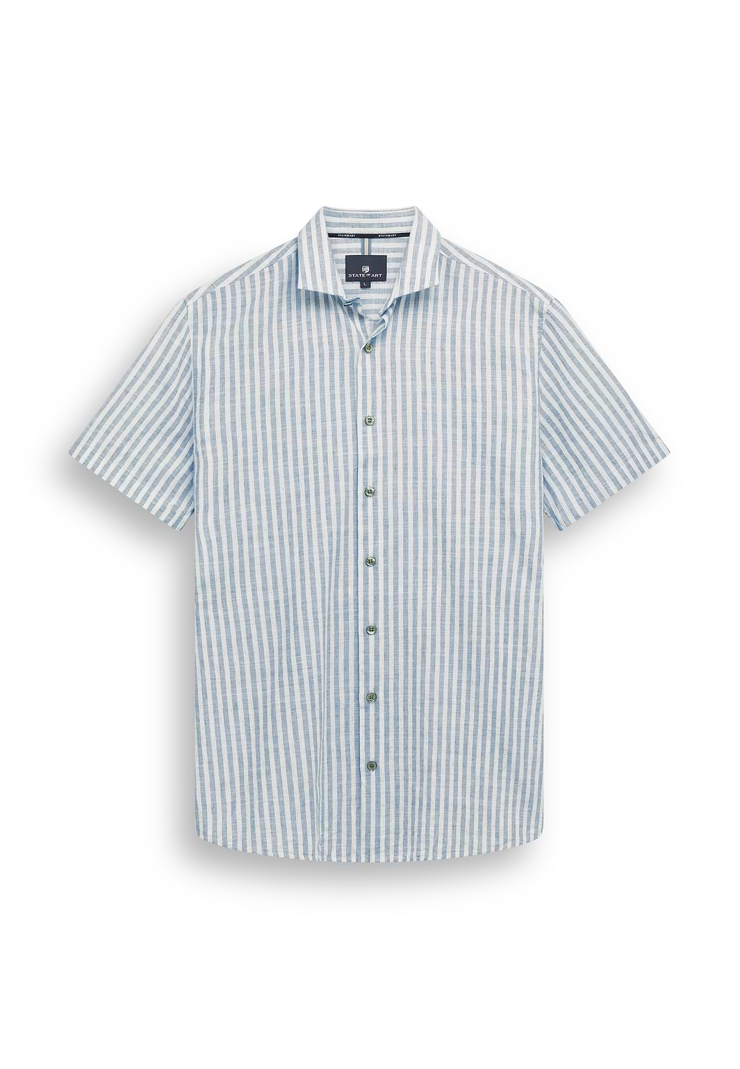 Chemise-rayée-à-manches-courtes