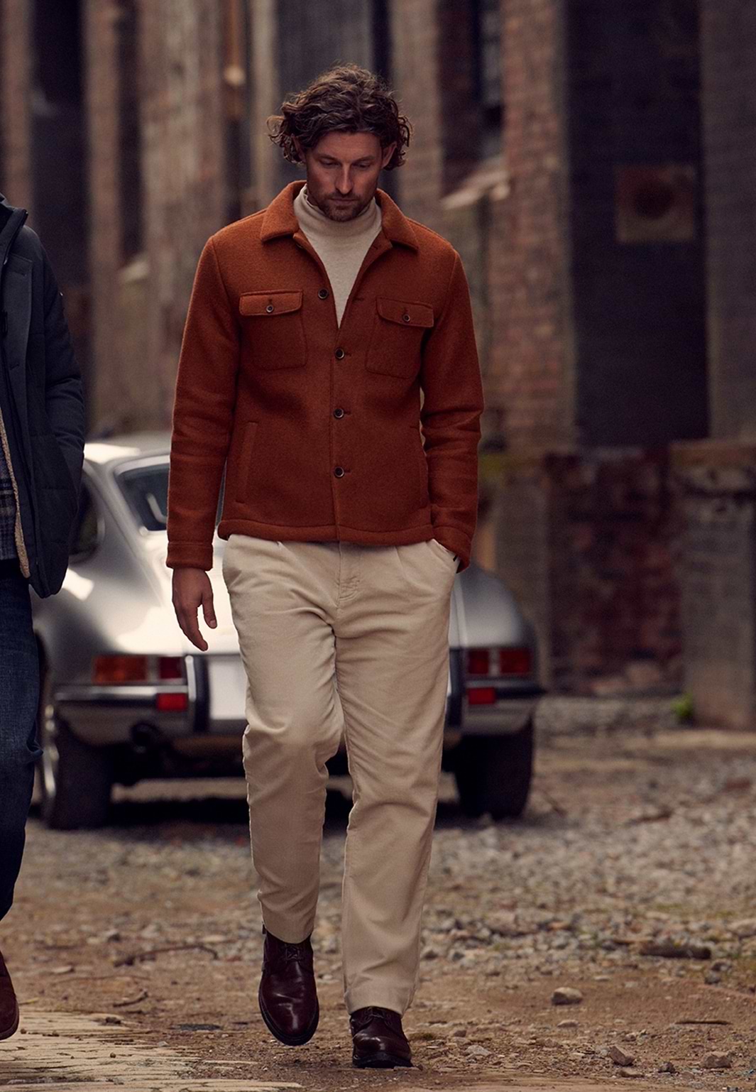 Pull à col roulé coupe classique en coton