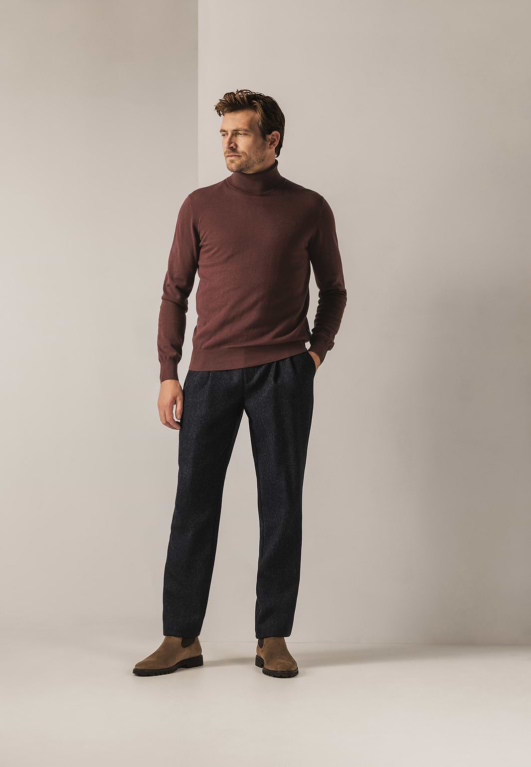 Pull-à-col-roulé-coupe-classique-en-coton