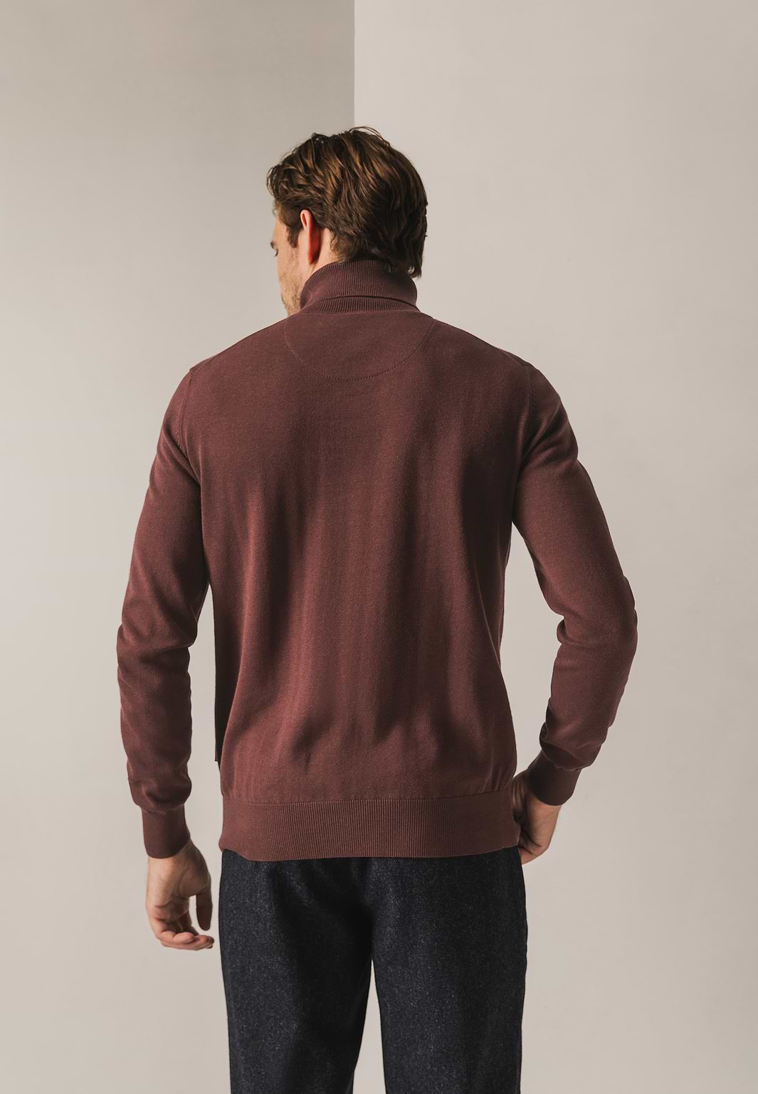 Pull-à-col-roulé-coupe-classique-en-coton